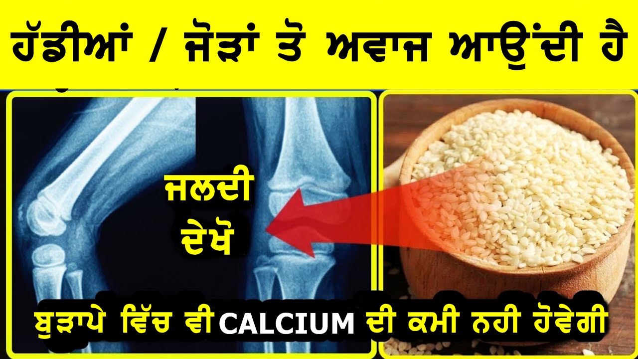 ਹੱਡੀਆਂ \ ਜੋੜੋਂ ਤੋਂ ਕਟ ਕਟ ਦੀ ਅਵਾਜ ਆਉਂਦੀ ਹੈ , CALCIUM ਦੀ ਕਮੀ ਹੈ ਤਾਂ ਅੱਜ ਤੋਂ ਹੀ ਇਹ ਚੀਜਾਂ ਖਾਣਾ ਸ਼ੁਰੂ ਕਰ ਦੋ ||